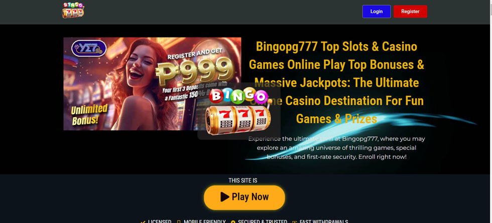 bingopg777 casino entertainment atmosphere with elegant golden presentation and live gaming focus